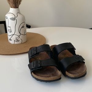 Birkenstock Arizona Black Flag Sandals (39)